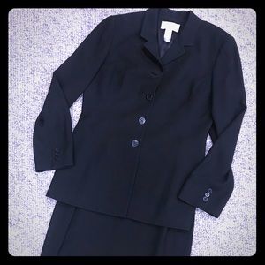 Black Liz Claiborne Skirt Suit